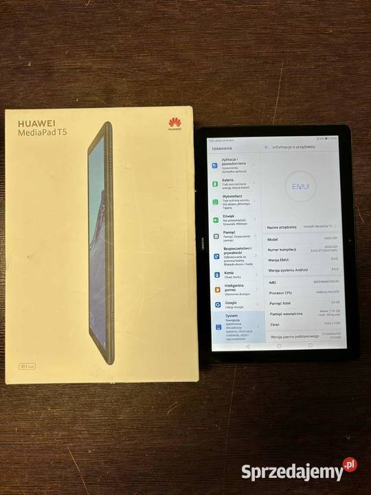 Tablet Huawei MediaPad T5 101 2 GB 16 GB czarny Tablety i palmtopy Elbląg sprzedam