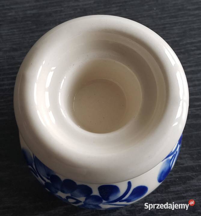 Świecznik porcelanowy porcelana fajans kaganek Legnica