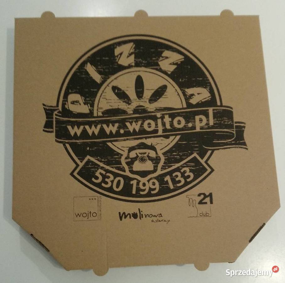 Kartony na pizzę z nadrukiem 32x32 100 sztuk Lublin