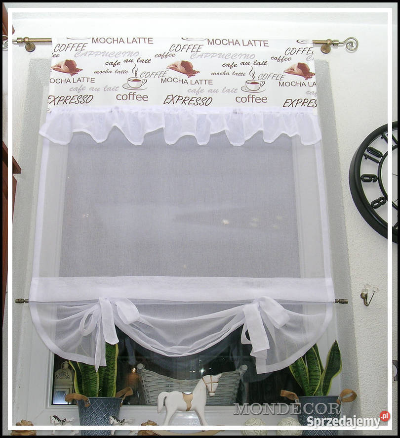 Panel do kuchni wzór coffee biały