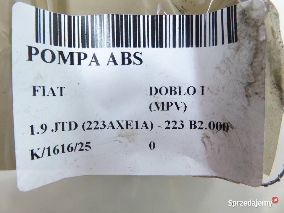 POMPA ABS FIAT DOBLO I MPV 10094916023
