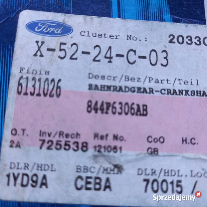 6131026844F6306AB Koło pompy olejowej D25 Kraków