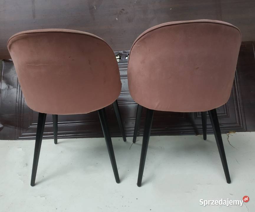 Krzesło tapicerowane 4 ciemny brudny róż różowe mazowieckie Warszawa