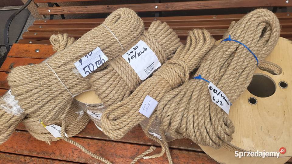 Naturalna LINA JUTOWA 10MM100m sznurek jutowy małopolskie