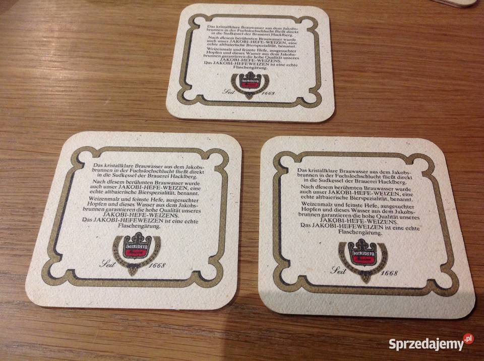 Stara Podkładka pod Piwo JAKOBI HEFEWEIZEN Nowa Sól sprzedam