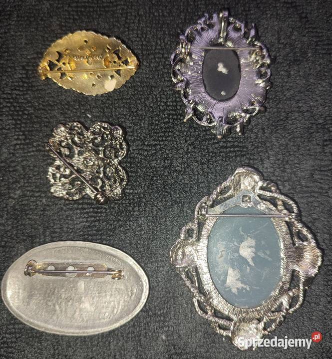 Brosze damskie ozdobne stare Warszawa sprzedam