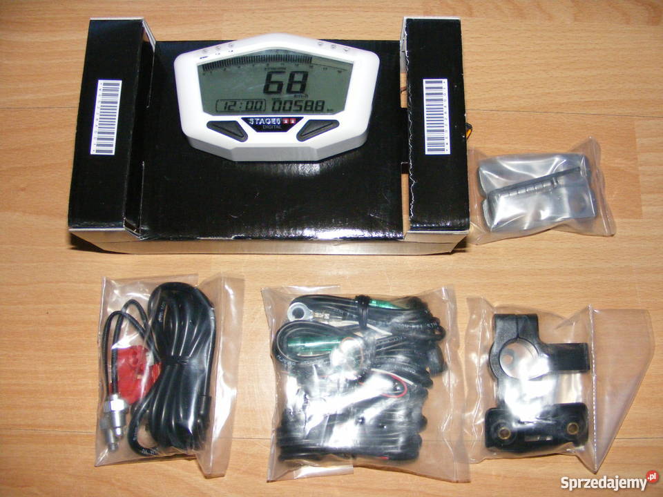 Licznik Stage 6 biały Yamaha Honda Suzuki Części Janikowo