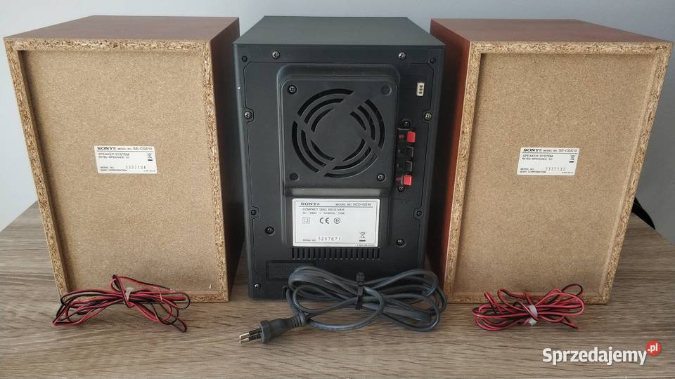 Wieża SONY CMTGS10 kolumny 2x SSCGS10 miniwieża
