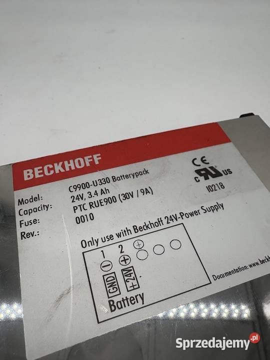 Beckhoff C9900U330 Battery Pack Pozostałe Warszawa