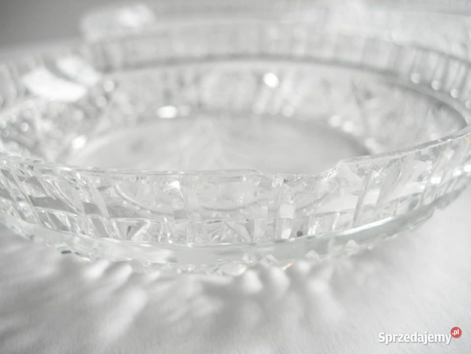 kryształowe talerzyki vintage PRL śląskie Częstochowa