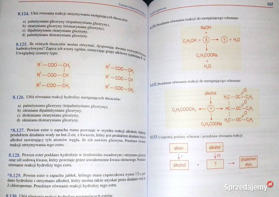 Chemia gimnazjalistów Zadania łatwych do lubelskie sprzedam