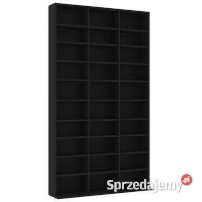 vidaXL Szafka na CD czarna 102x16x1775 materiał Warszawa