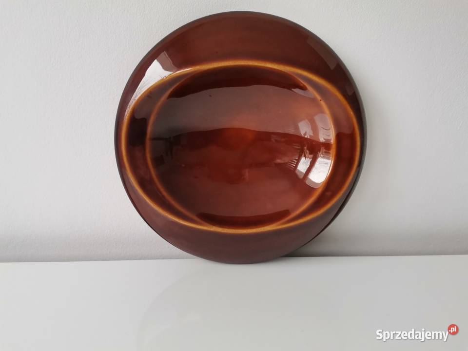 Stara duża patera popielniczka Oko porcelit śląskie Katowice