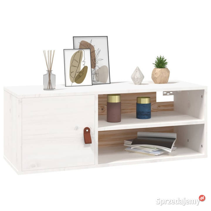 Szafka ścienna biała 80x30x30 lite drewno Warszawa