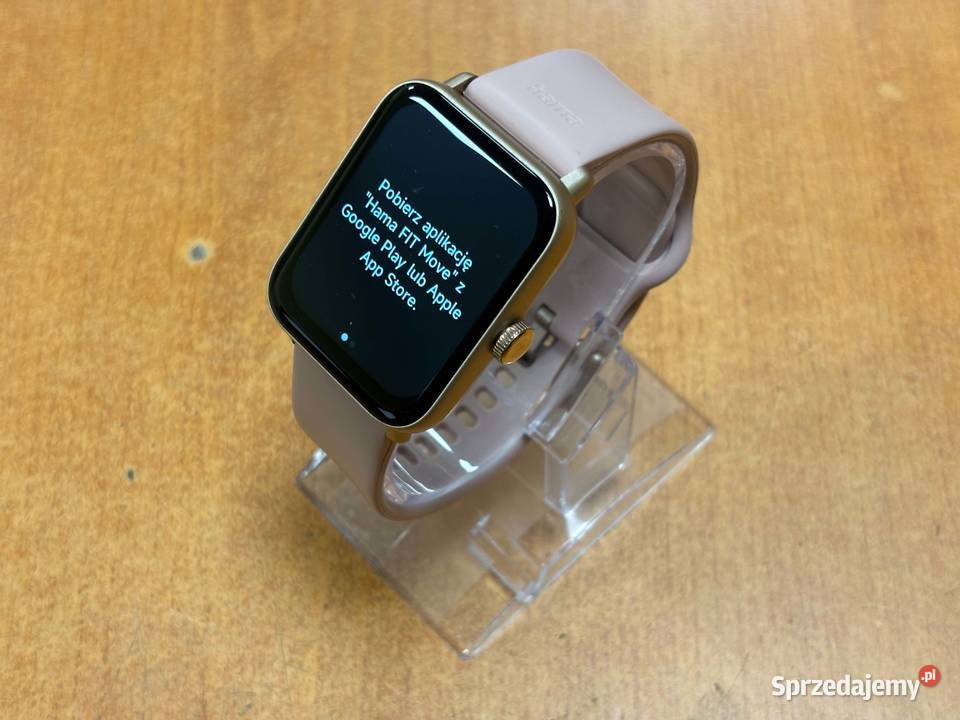 Smartwatch Hama 6010 GPS Różowe Złoto Ładowarka warmińsko-mazurskie Elbląg