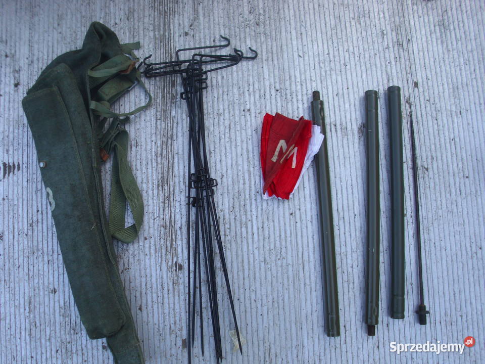Macka saperska w pokrowcu z chorągiewkami Militaria sprzedam