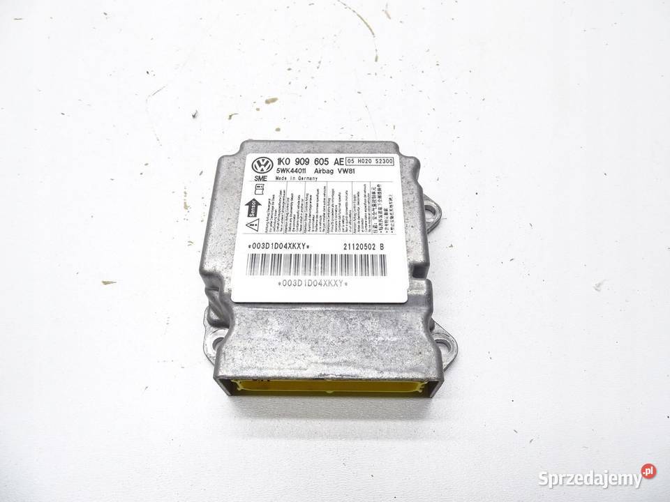 MODUŁ SENSOR PODUSZEK AIRBAG 1K0909605AE VW
