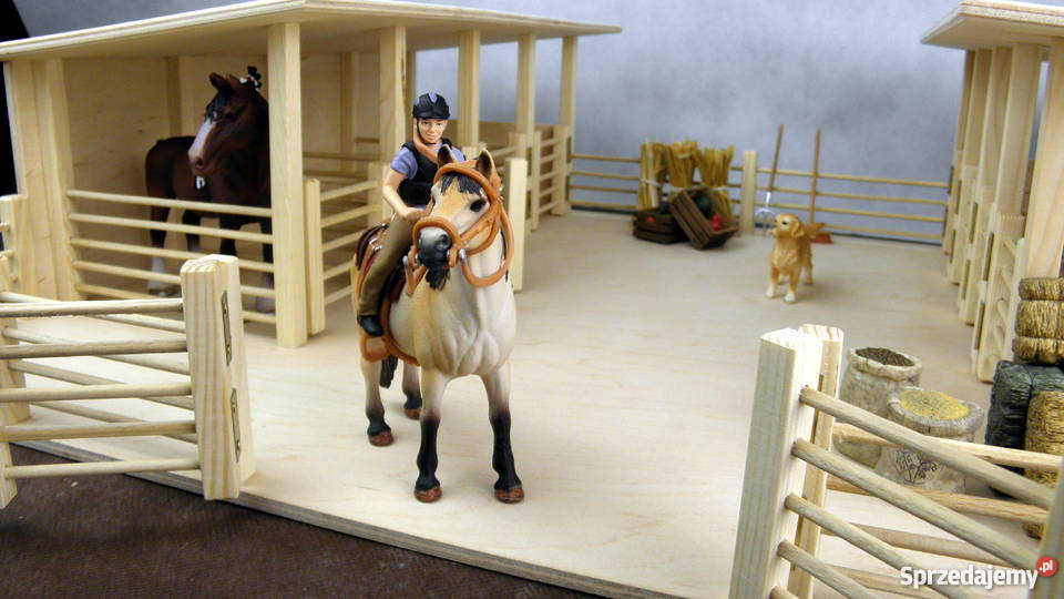 Stajnia drewniana koni Schleich 8 BOKSÓW 8 lat+ wielkopolskie Napachanie