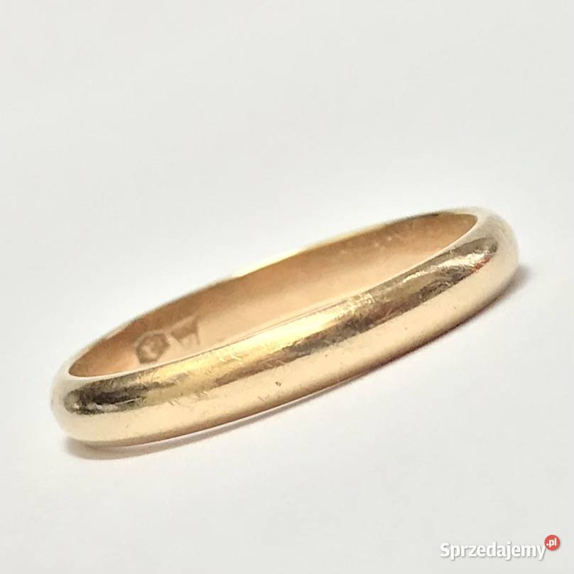 Złota OBRĄCZKA damska 585 14K WARMET KLASYCZNA Warszawa