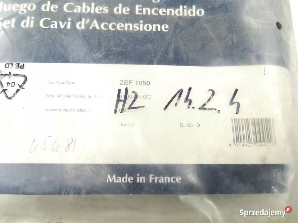 PRZEWODY ZAPŁONOWE FIAT DUCATO PEUGEOT CITROEN