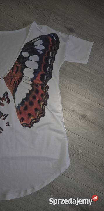 Bluzka damska tunika motyl 38M