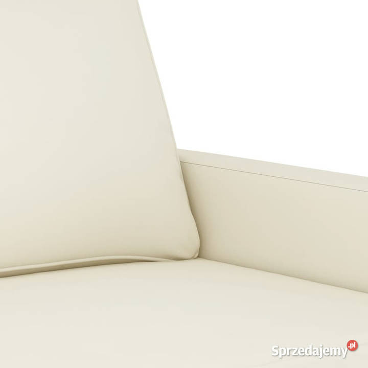 Sofa 2osobowa kremowy 140 tapicerowana aksamitem Warszawa