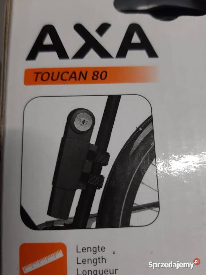 nowe zapięcie rowerowe AXA toucan 80 łódzkie Sieradz sprzedam
