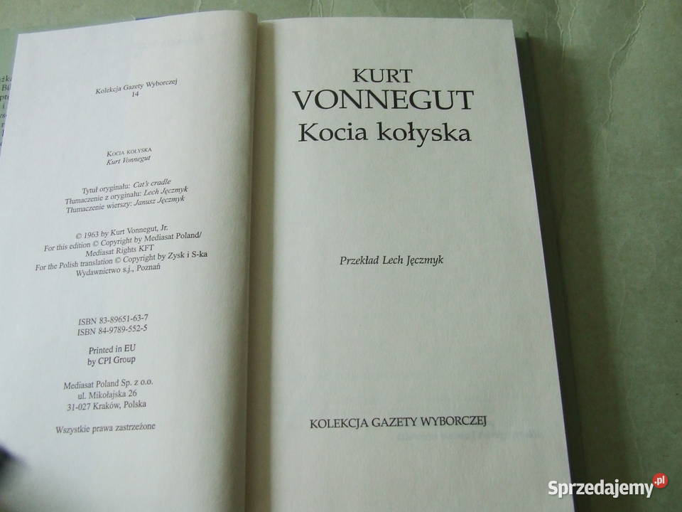Kocia kołyska Vonnegut Cyd albo Roderyk dolnośląskie Oborniki Śląskie