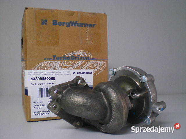 Nowa turbosprężarka BorgWarner 54399880089 Siedlce