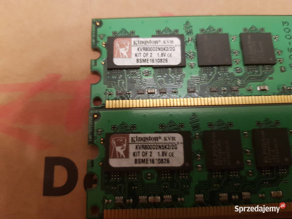 Kingston 2x1024MB 800MHz DDR2 KVR800D2N5K22G CL 5.0 Warszawa