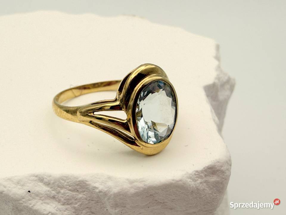 Lodowoniebieskie Marzenie Koktajlowy Pierścionek Szczecin