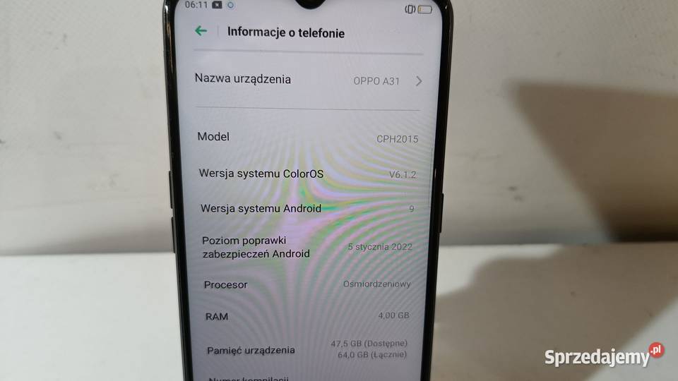 Smartfon OPPO A31 464GB Katowice sprzedam