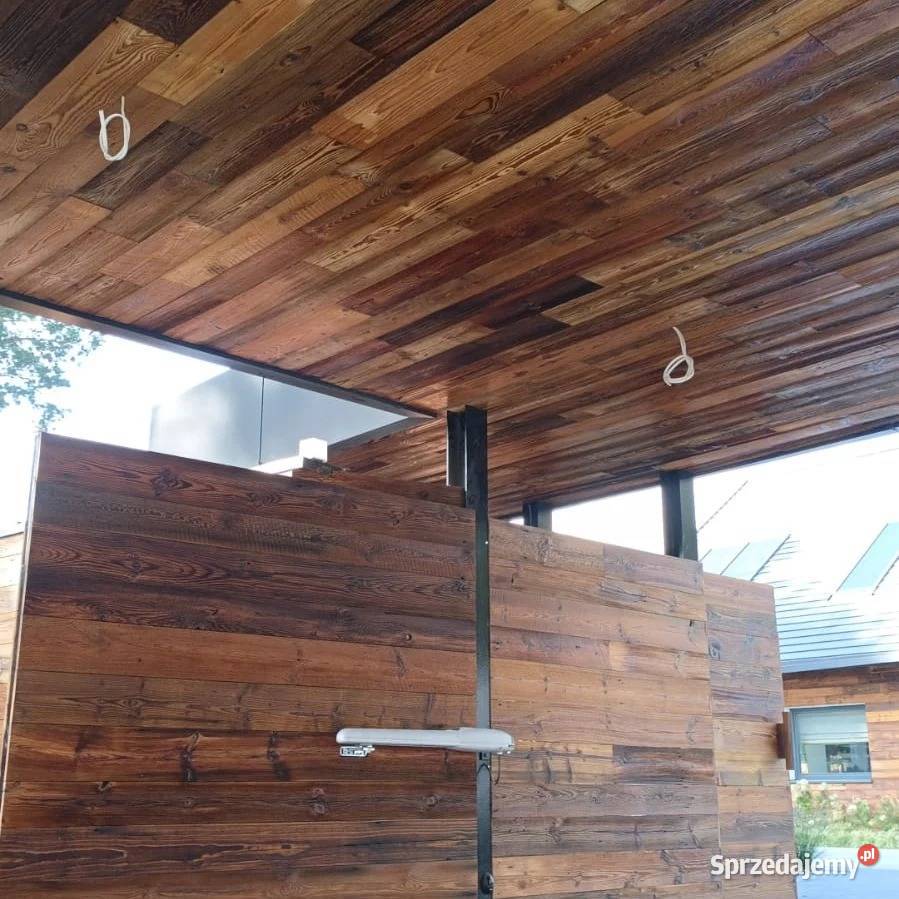 Deski ścienne Stare drewno rustykalne Loft śląskie