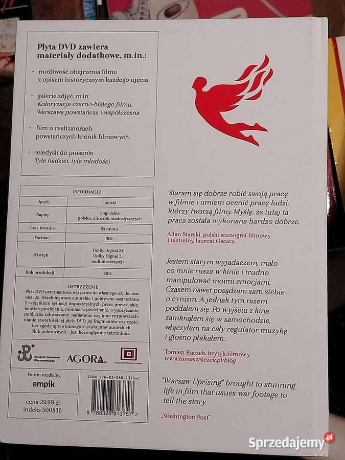 Powstanie Warszawskie DVD Kultura i Rozrywka sprzedam