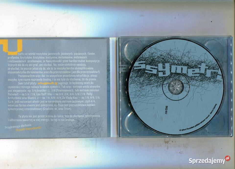 Asymetry Zbigniew Namysłowski Płyta CD DEDYKACJA Szczecin