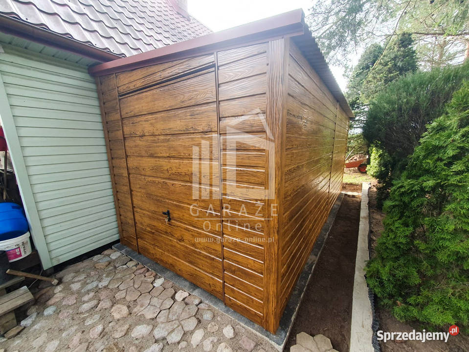 Domek Ogrodowy Schowek Garaż 25x6 drzwi dach 399zł/m2 Oświęcim