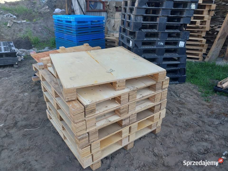Palety drewniane z blatem solidne bez zniszczeń sprzedam