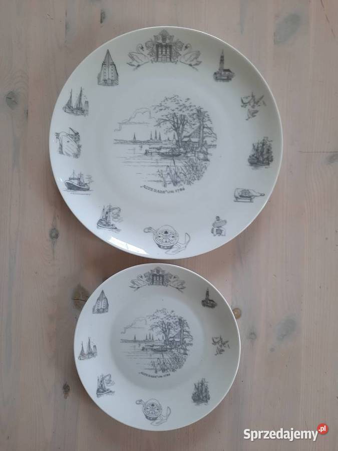 Talerze pamiątkowe Rosenthal RodeZerrath Hamburg Jelenia Góra