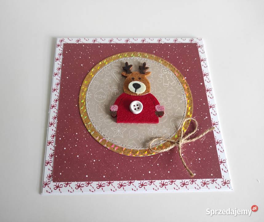 Kartka ręcznie robiona na Święta Bożego