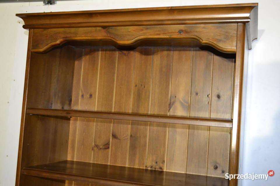 regał biblioteka sosnowa rustykalna Meble Będzin