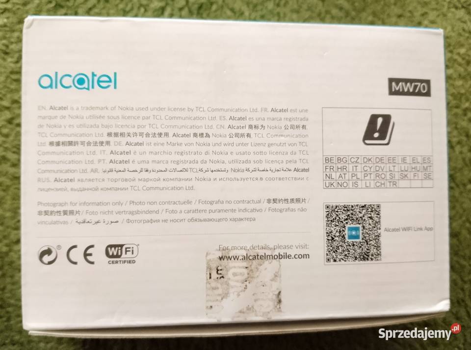 Router WiFi Alcatel Link Zone MW70 LTE Cat 7 Katowice
