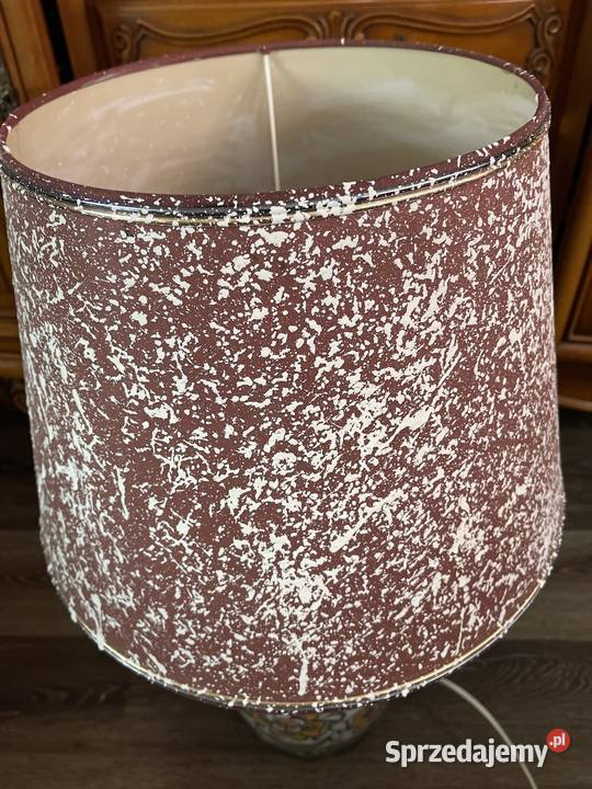 Majolika piękna lampa z ceramiki recznie Bystrzyca Kłodzka