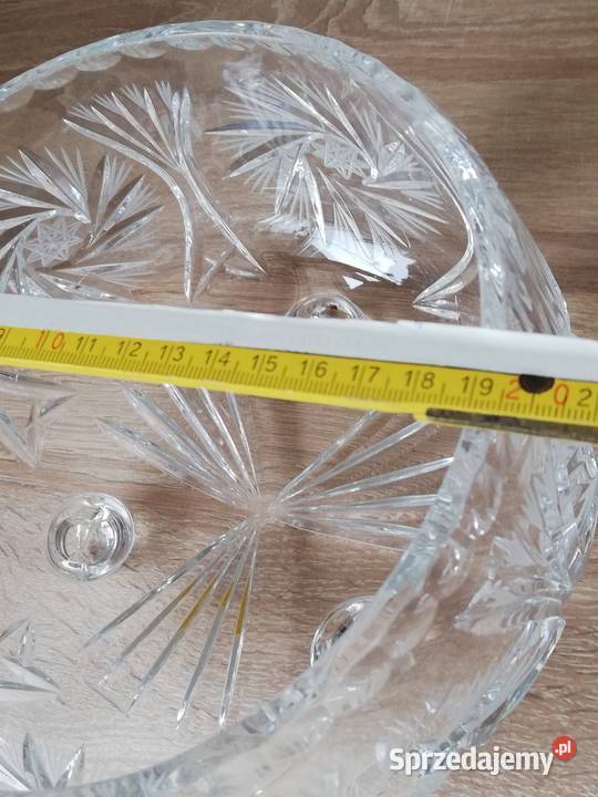 Kryształ patera bomboniera na stopkach Ropa