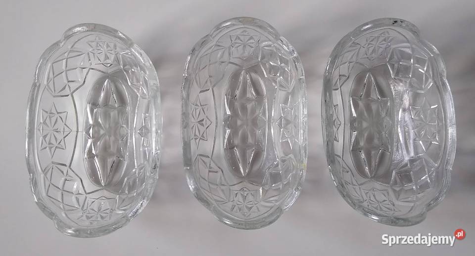 Miska Miseczki Łódeczki Szkło 3 sztuki Gdańsk