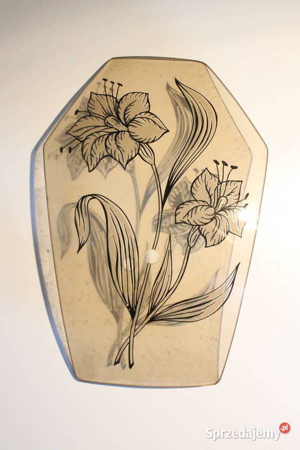 Szklana oprawa do lampy PRL Wrocław sprzedam