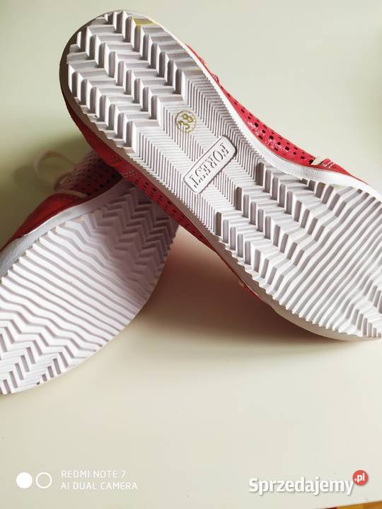 Czerwone buty ze skóry 38 Poznań