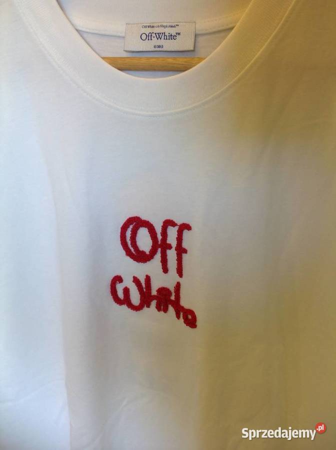 Koszulka Biała OFF White ML L Motyw Nowa Odzież codzienna Nowa Sól