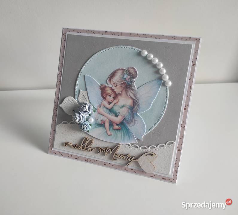 Kartka ręcznie robiona Mamy Dzień Matki handmade łódzkie Łódź