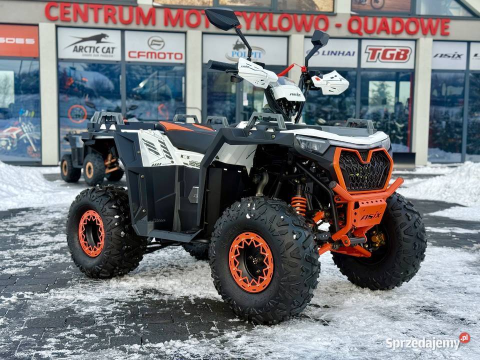 QUAD ASIX GRIZZLY 125CC 8 11 BIAŁOPOMARAŃCZOWY