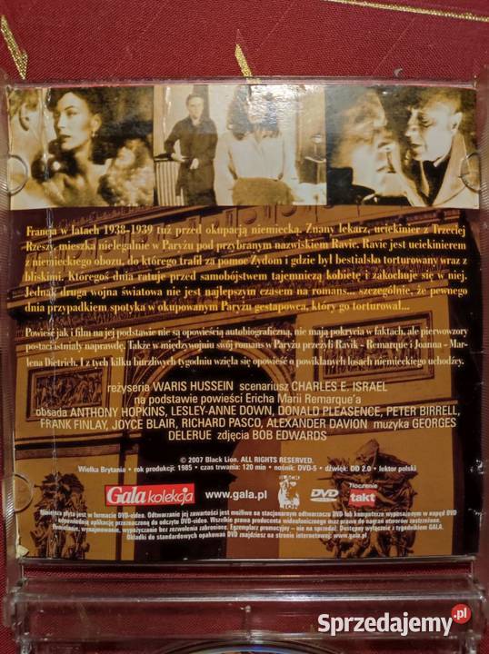 1985 dvd Łuk Triumfalny Arch of Triumph Anthony Filmy sprzedam